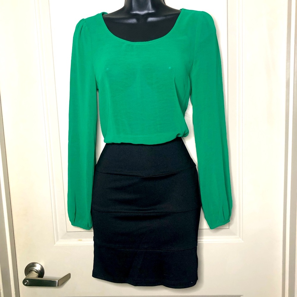 Lucky Green Boss Lady Dress